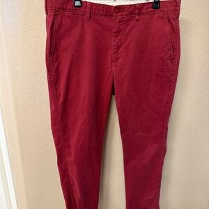Men's Red Chino Pants 36x30”